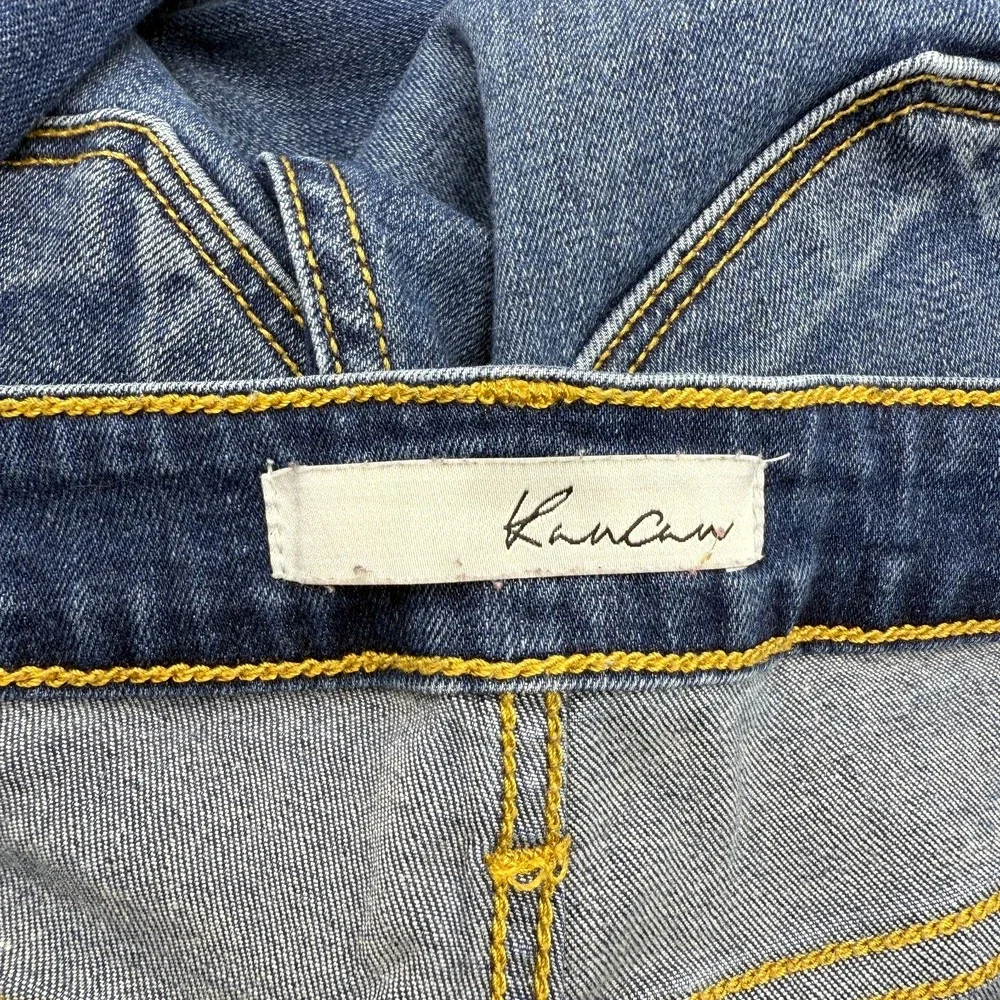 Kancan Distressed Ripped Skinny Jeans Medium Wash Denim Size 29 W11‎